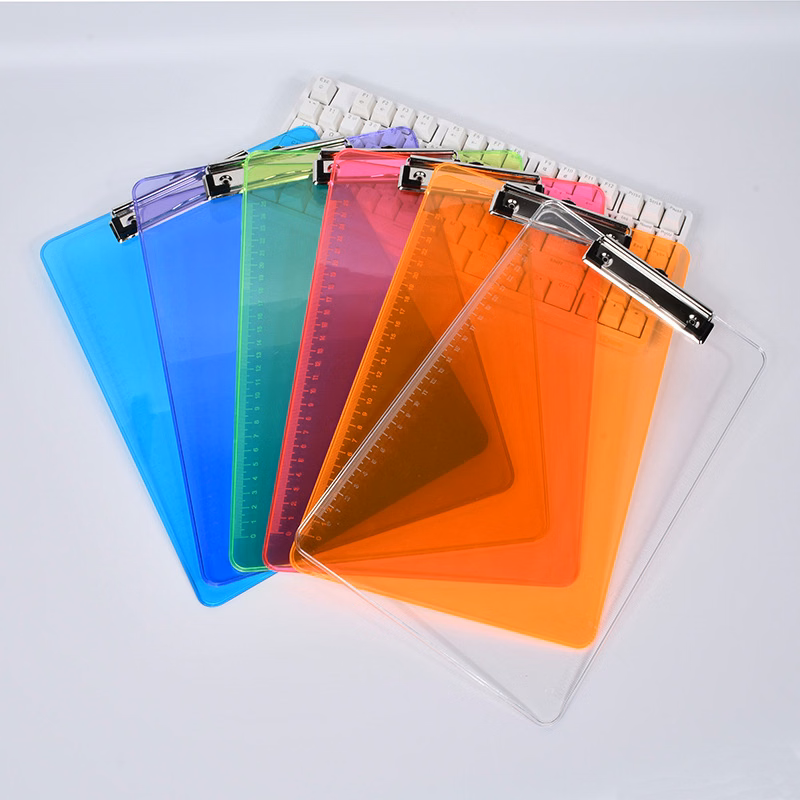 A4 Clear Clipboard with metal File Folder Document Clip