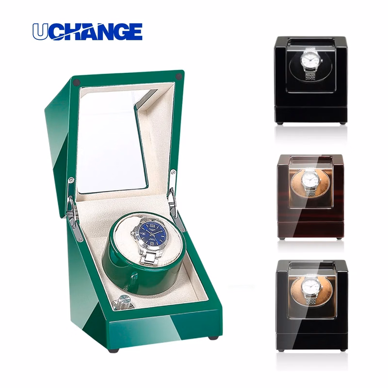 High Gloss Single Watch Winder With Display Window