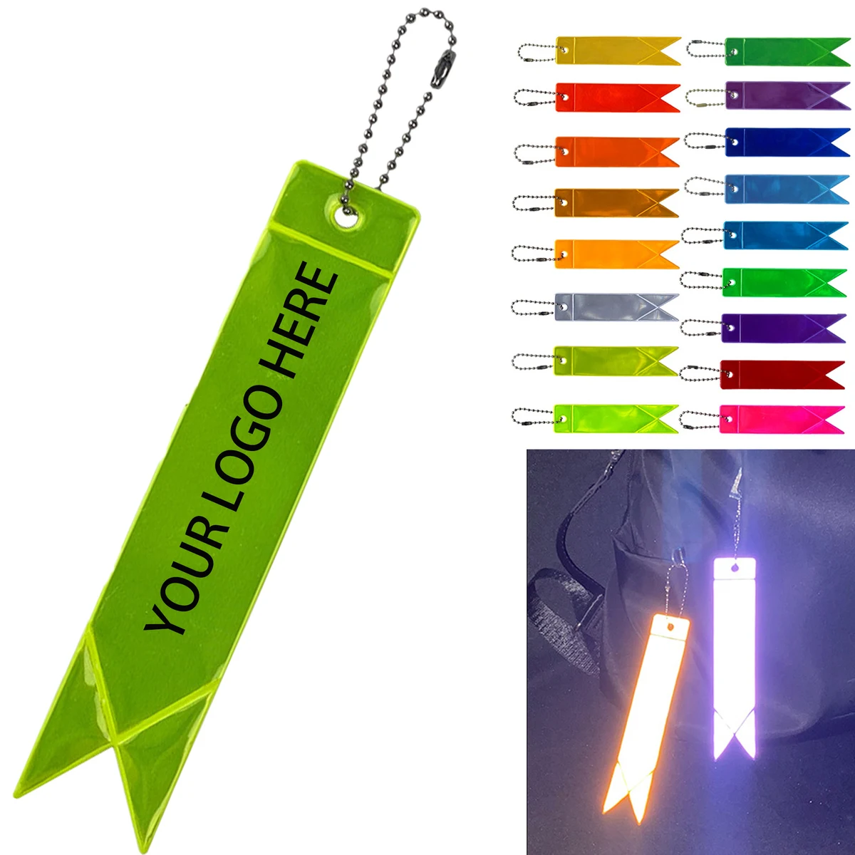 Multi Color PVC Material 6 Inch Reflective Streamer 1