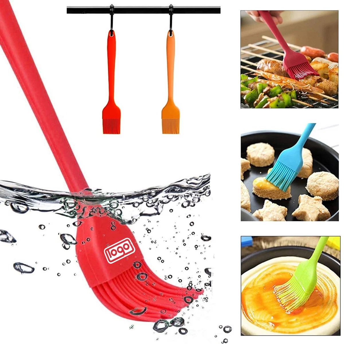 8inch Silicone Basting Brush for Cooking Baking Food 1