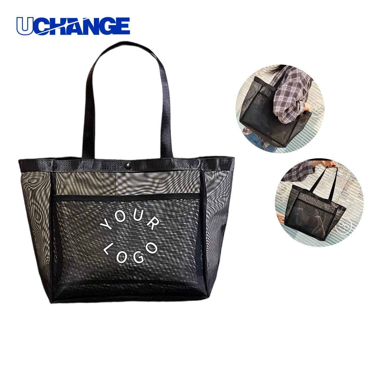 Mesh Shopping Bag Carrier Breathable Design 1