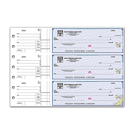 High security 3-on-a-page multipurpose checks 1