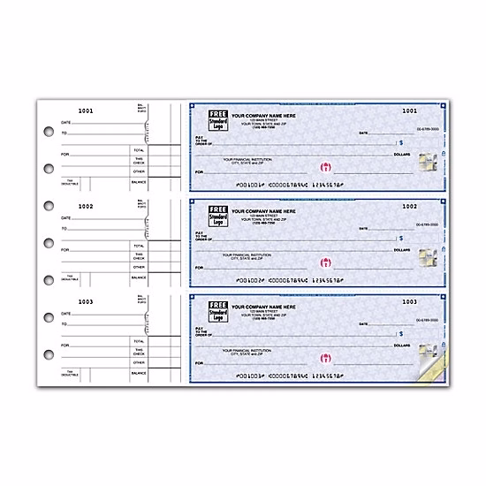 High security 3-on-a-page multipurpose checks