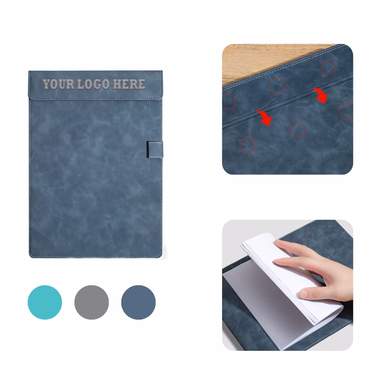 Customized Leather A4 Magnetic Folder