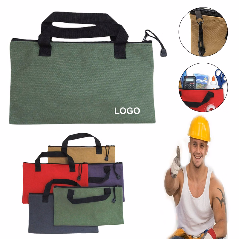 Canvas Zipper Bags w/Handles