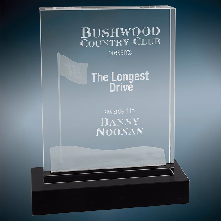 3D Golf Award-Flag 8"
