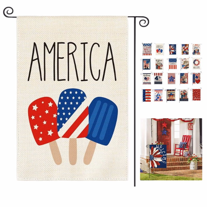 12" x 18" Double-Sided Custom Garden Flags with Hardware