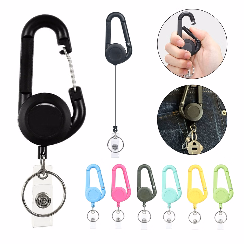 Outdoor Retractable Carabiner Badge Holder