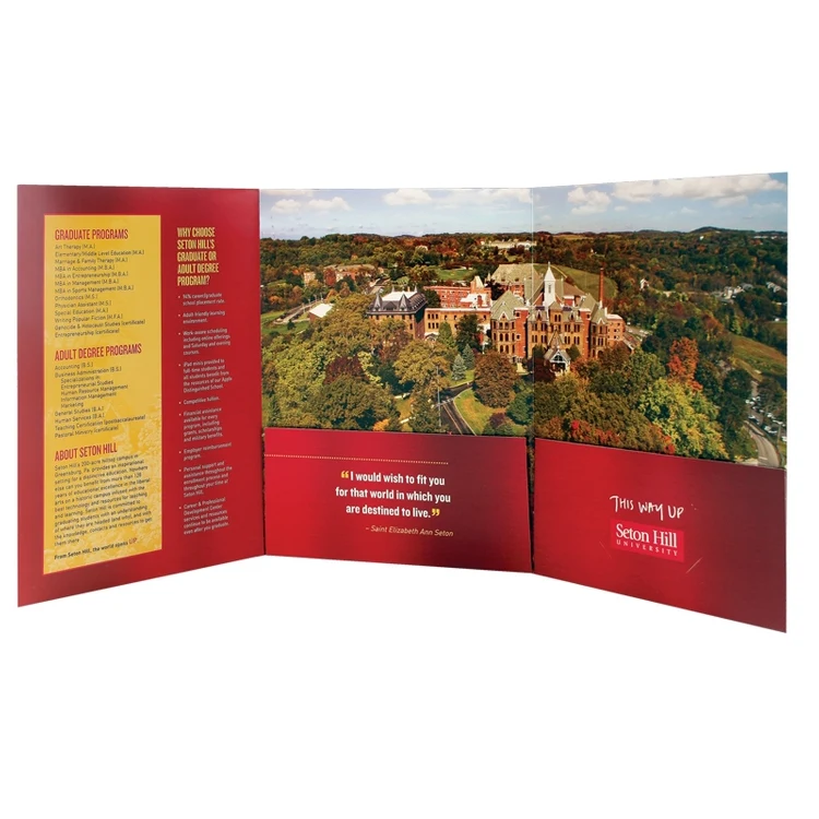 Three-Panel Presentation Folders Printed Full Color 1