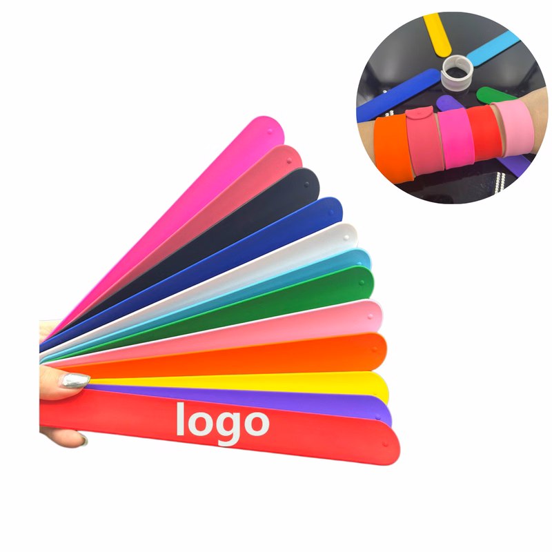 Blank Silicone Slap Bracelets