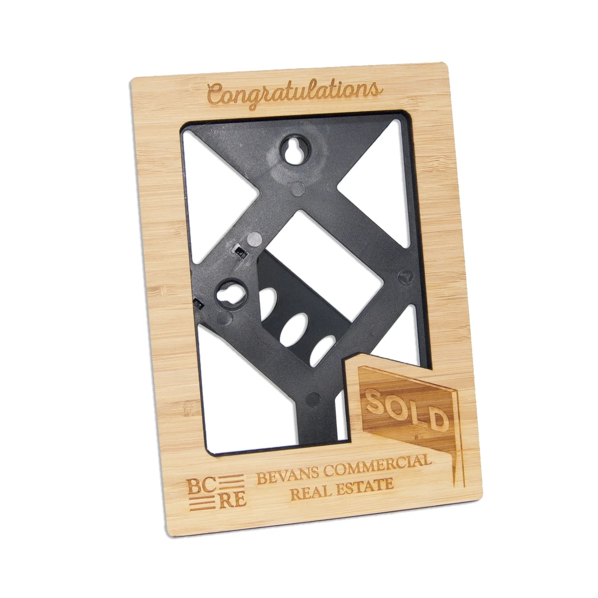 Laser Etched Bamboo Easel Frames 1