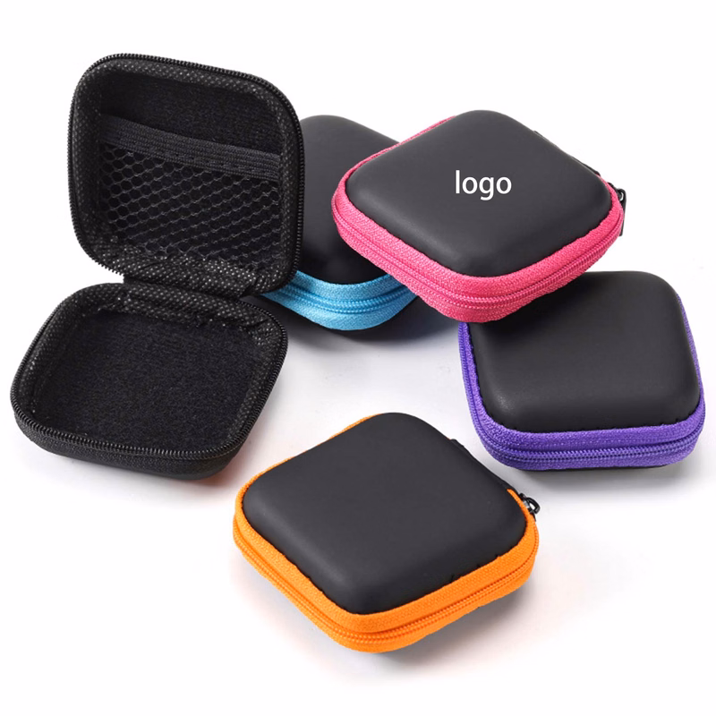 MOQ 50pcs Mini Square Earphone Case