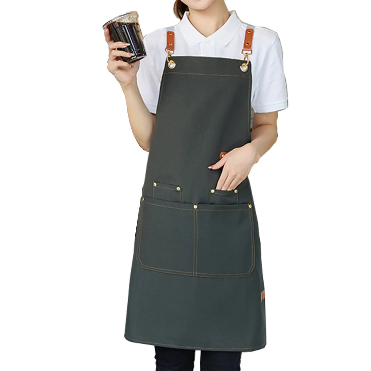MOQ100 Apron With Customized Logo 1
