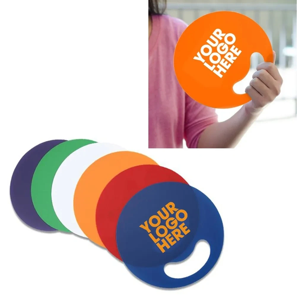 Plastic Circle Hand Fan 1