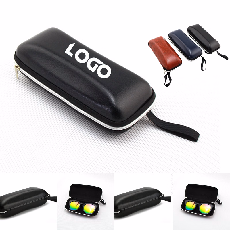 Portable Unisex Faux Leather Eyeglasses Case