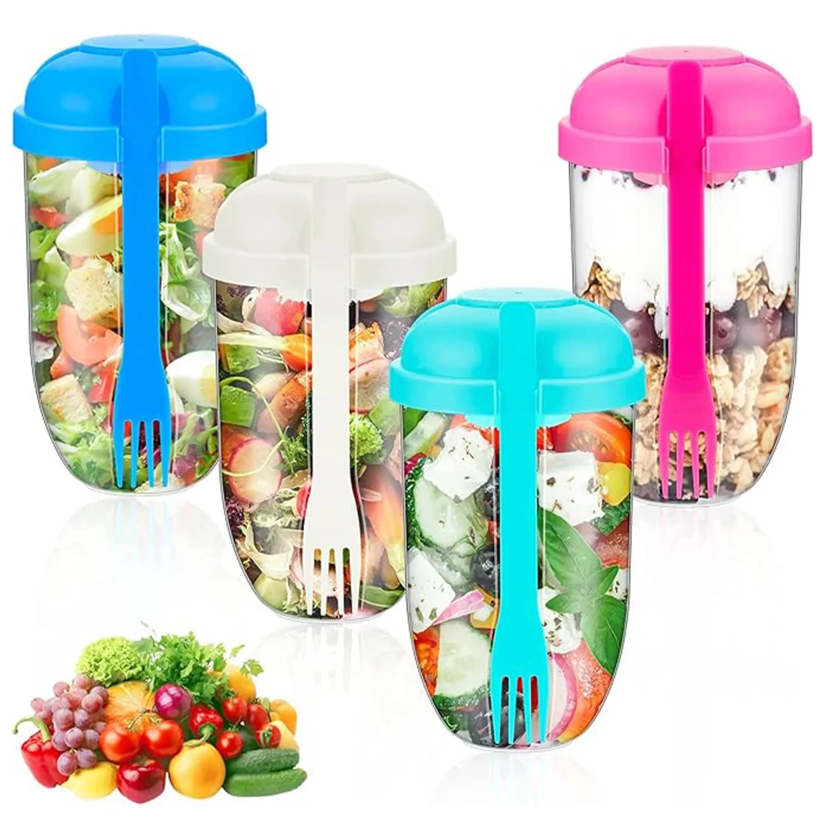 Salad Cup with Lids 1