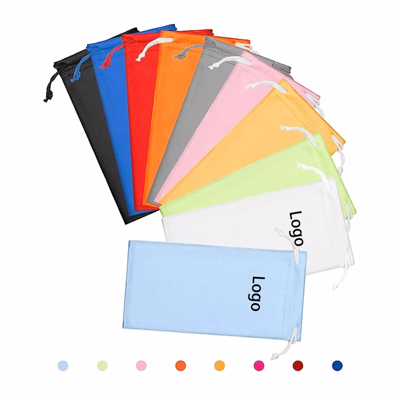 MOQ 200pcs PU Full-Color Sunglasses Storage Dust Bag