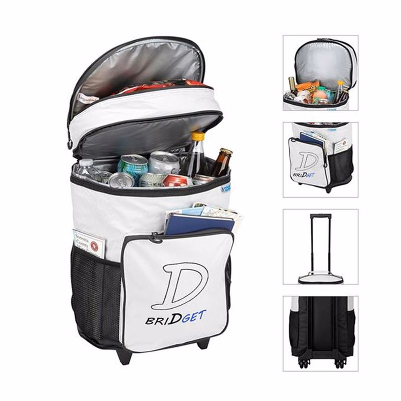 30-Can Suitcase Rolling Cooler Bag