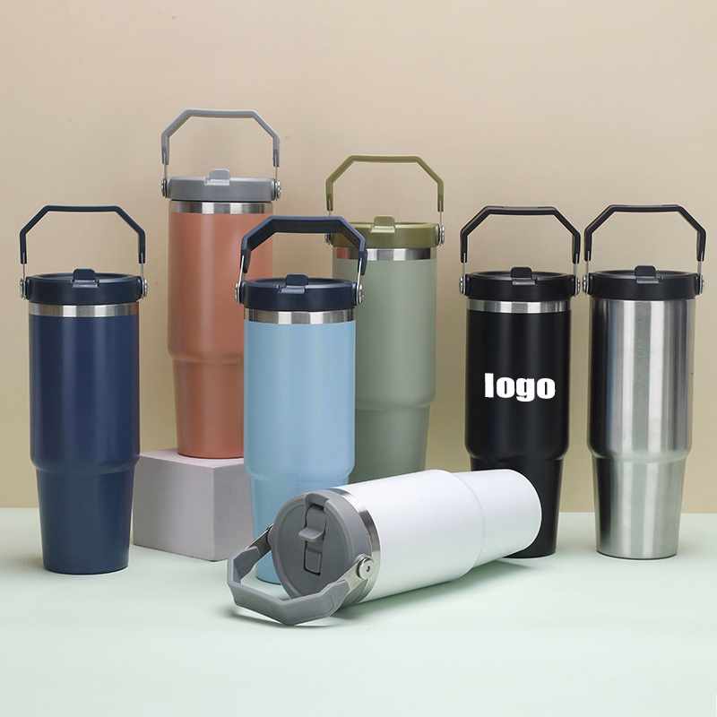 Portable vacuum straw cup 304 stainless steel