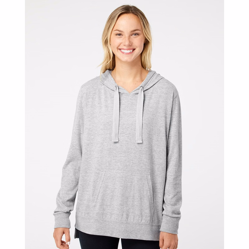 Women's Sueded Jersey Hooded Sweatshirt - W21404