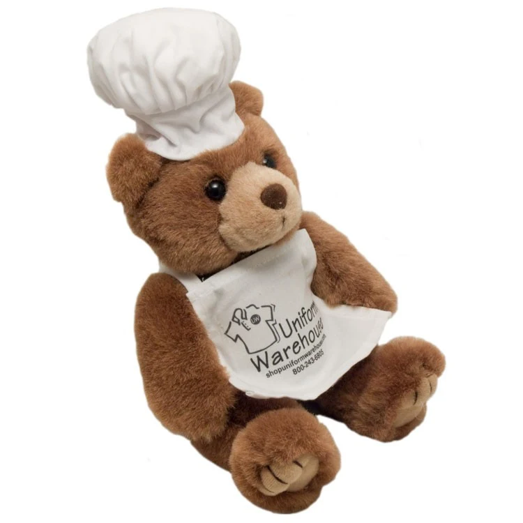 8" Chef Bear with one color imprint 1