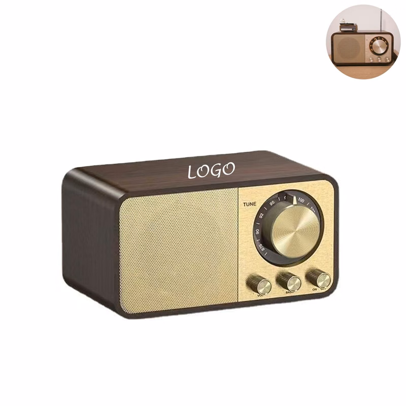 Vintage Bluetooth Speaker with FM Radio