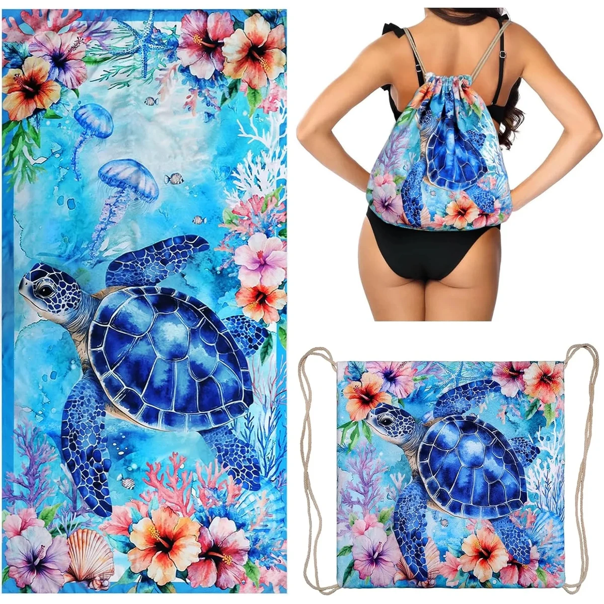 2 in 1 Packable Towel Bag 1