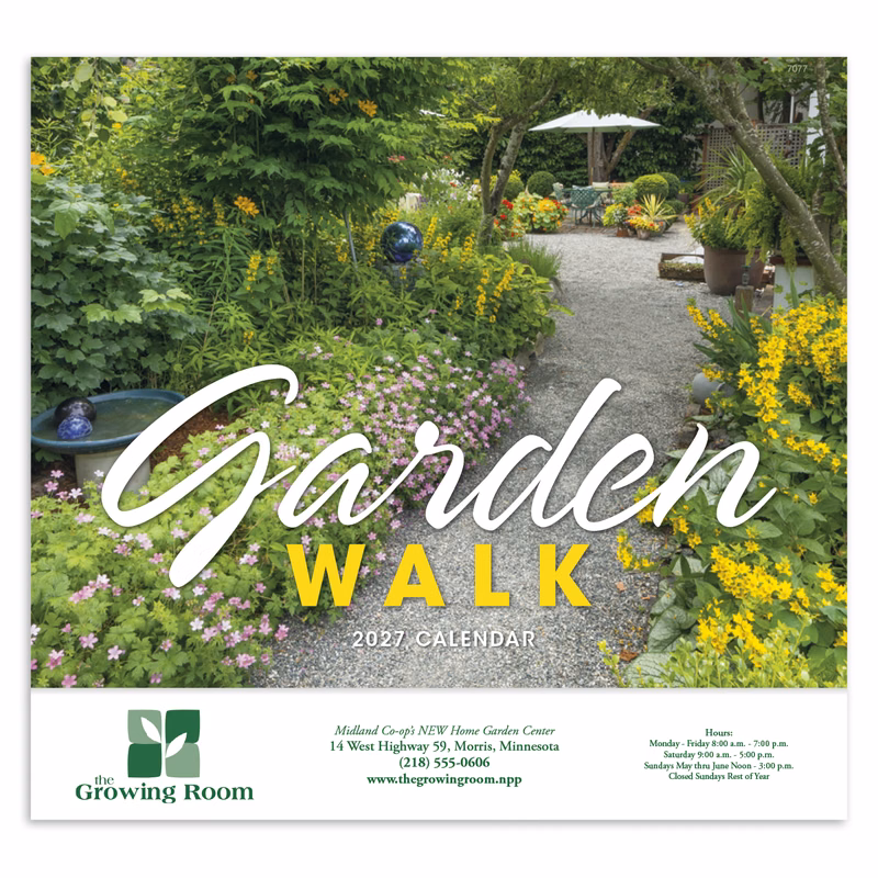 Good Value™ Garden Walk - Stapled Calendar