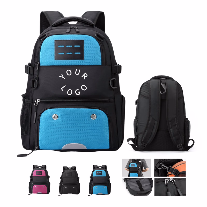 Oxford Sports Backpack With Mesh Ball Holder 11.75" x 19.25" x 7.88"