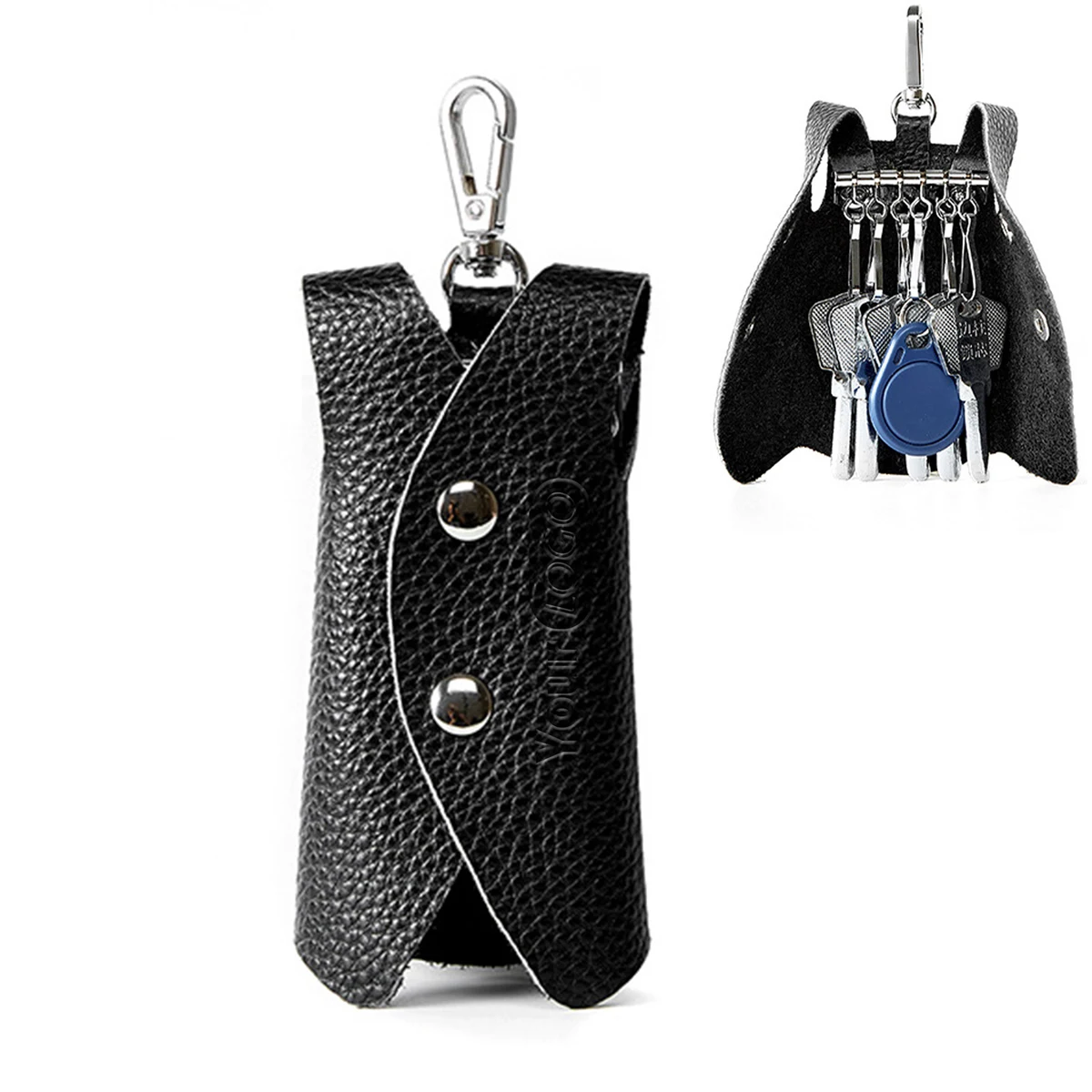 Genuine Leather Portable small key pouch 1