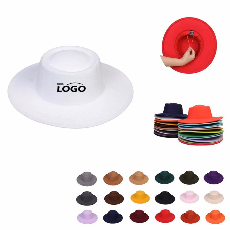 MOQ50 Wide Brim Vintage Fedora Hat