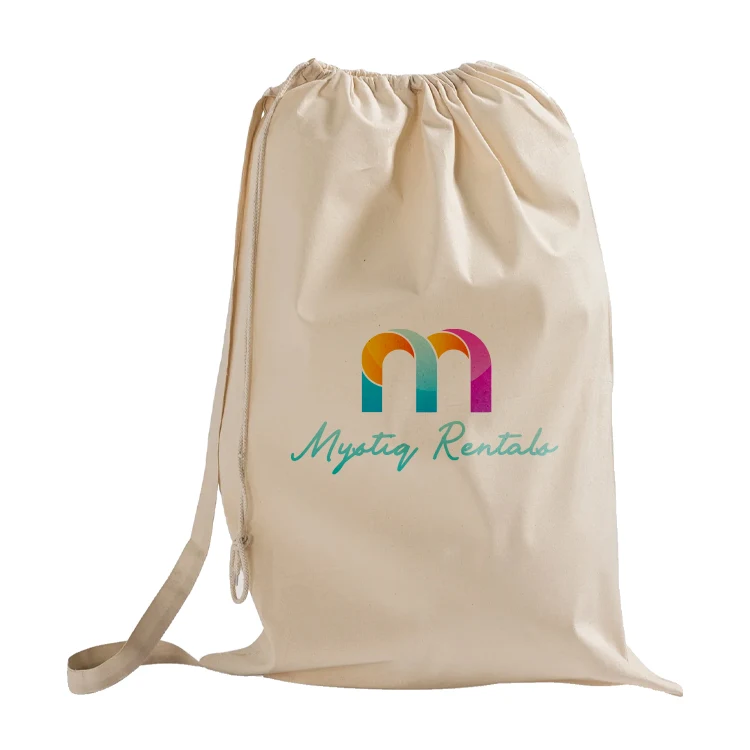 Cliffside Cotton Cinch Laundry Bag 1