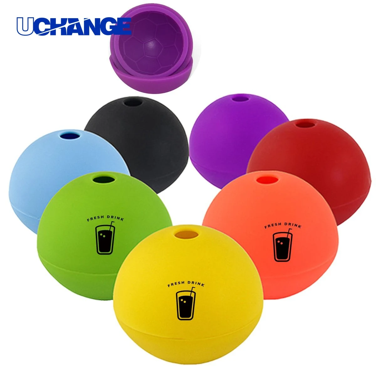 Hockey Puck Shape Silicone Ice Cube Tray 1