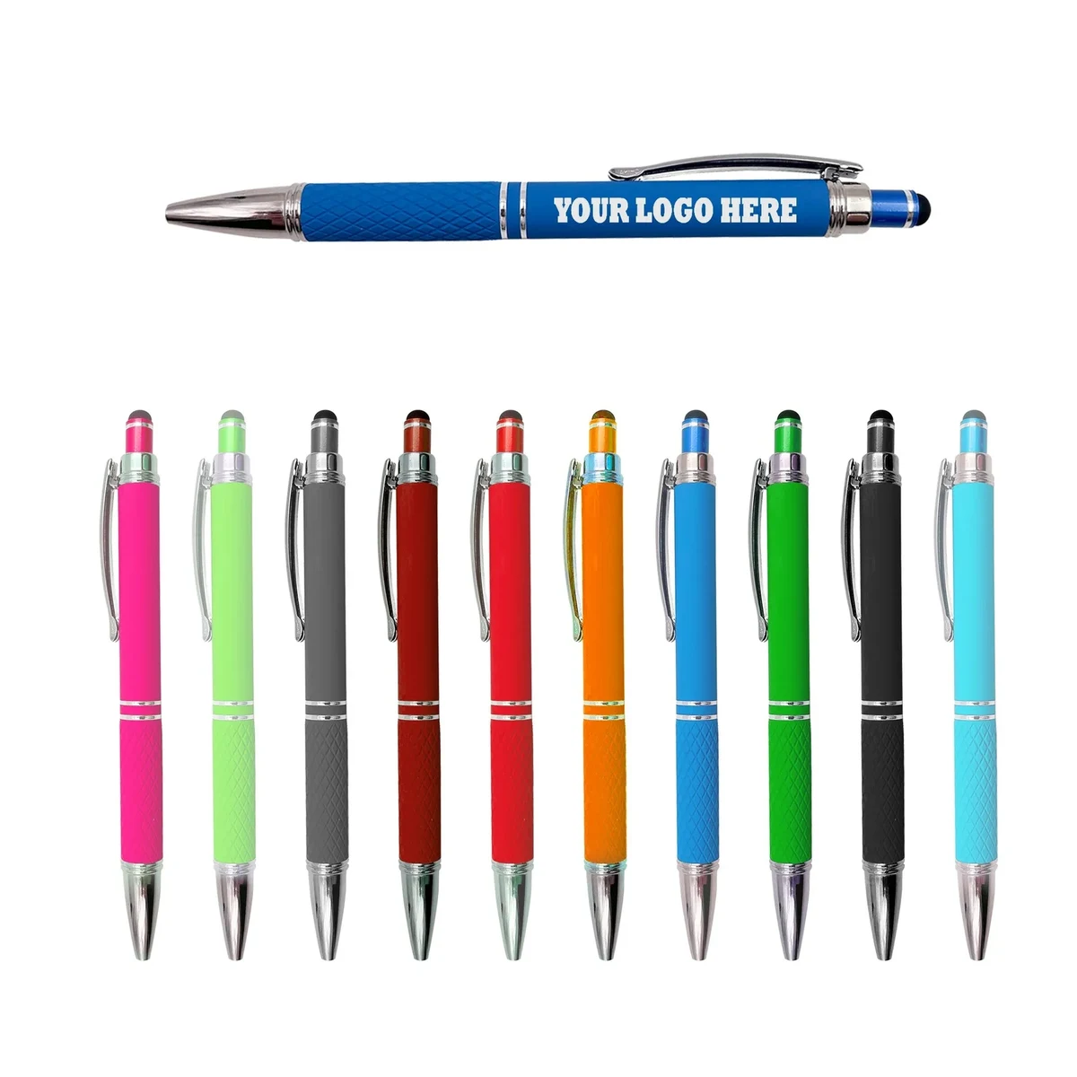 Soft Touch Metal Press Ballpoint Pen 1