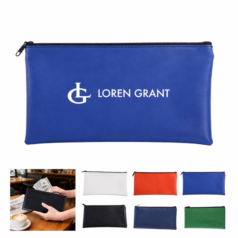 Zippered Bank Deposit Pouch
