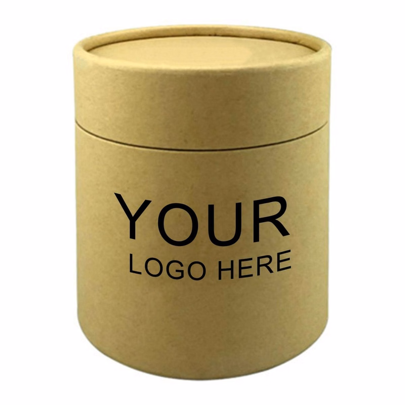 Custom Cylindrical Kraft Paper Tube Packaging Box With Lid