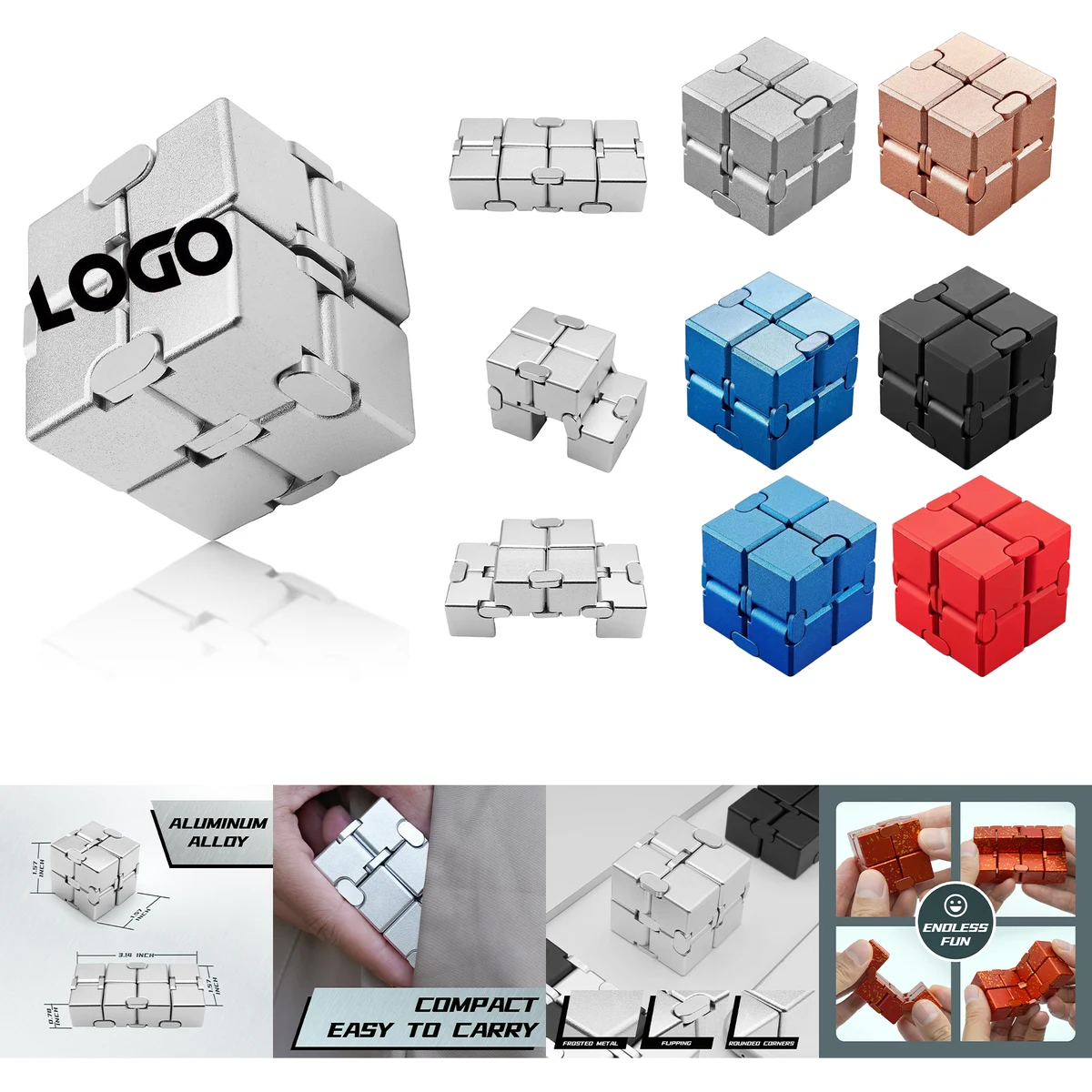 Metal Infinity Cube Toy 1