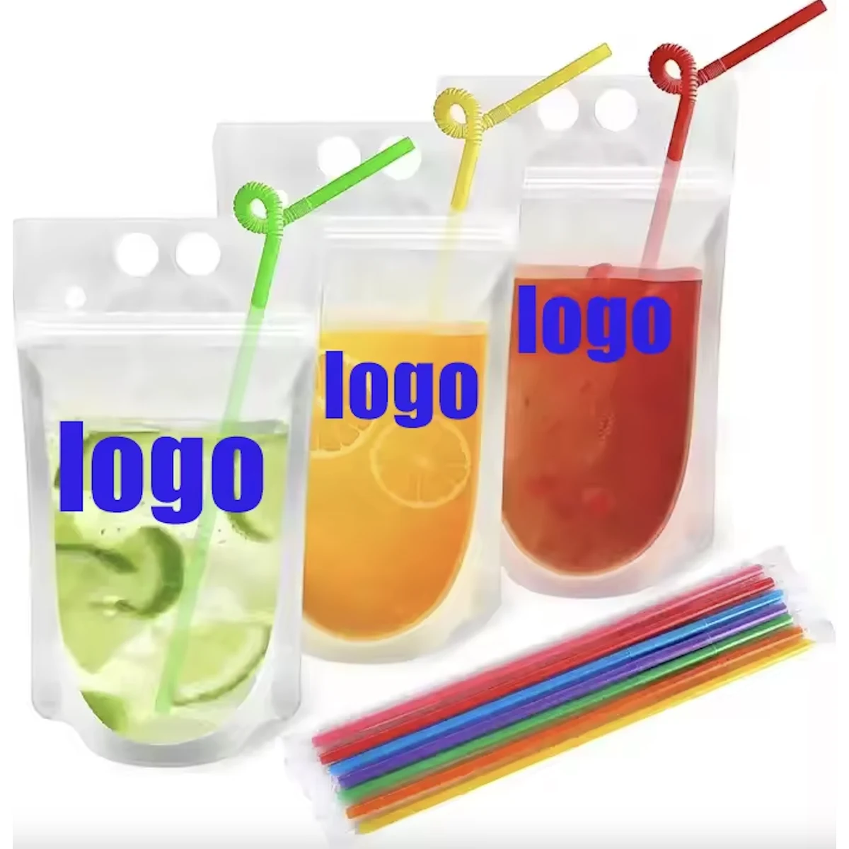 Drink Pouches with Straw Holes 1