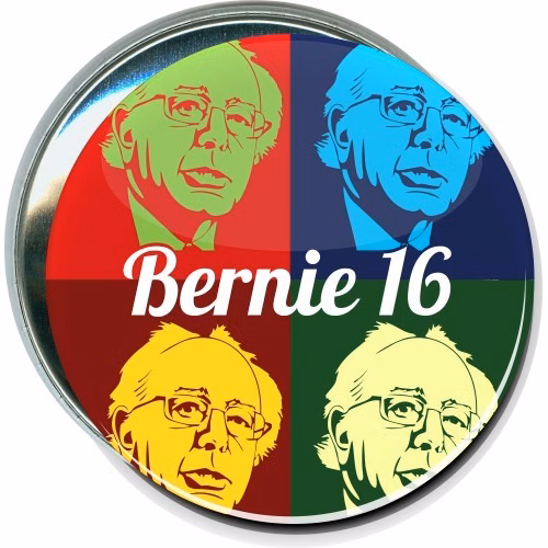 Bernie '16, Andy Warhol, Political Button
