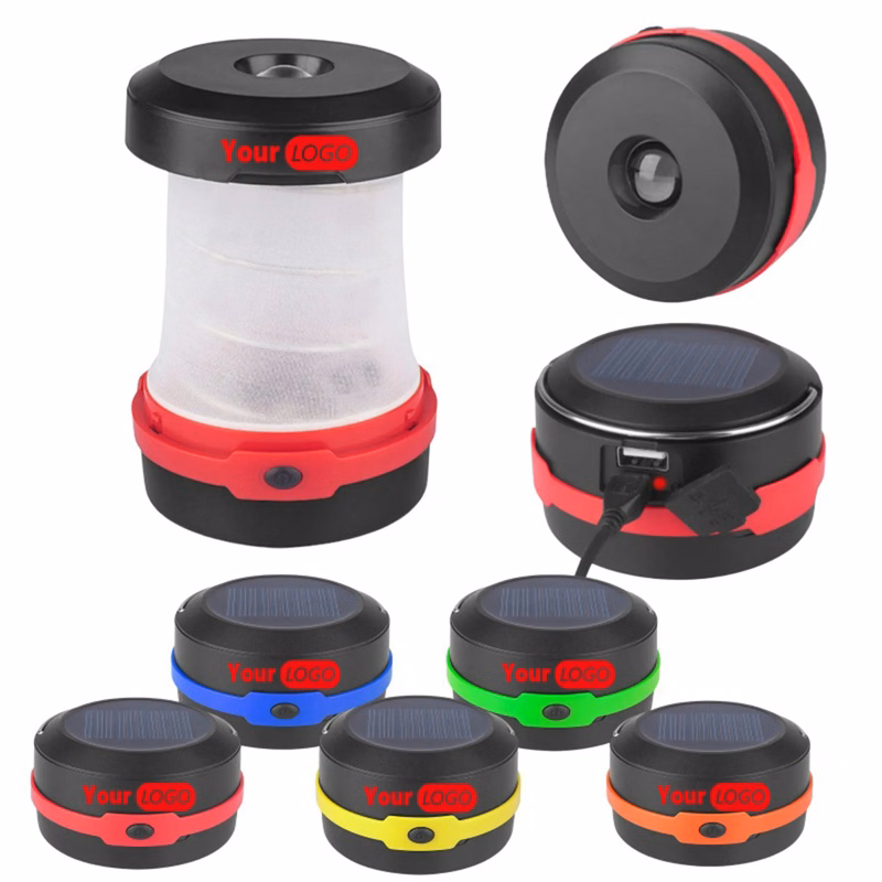 Solar Lantern Phone Charger Collapsible LED Camping
