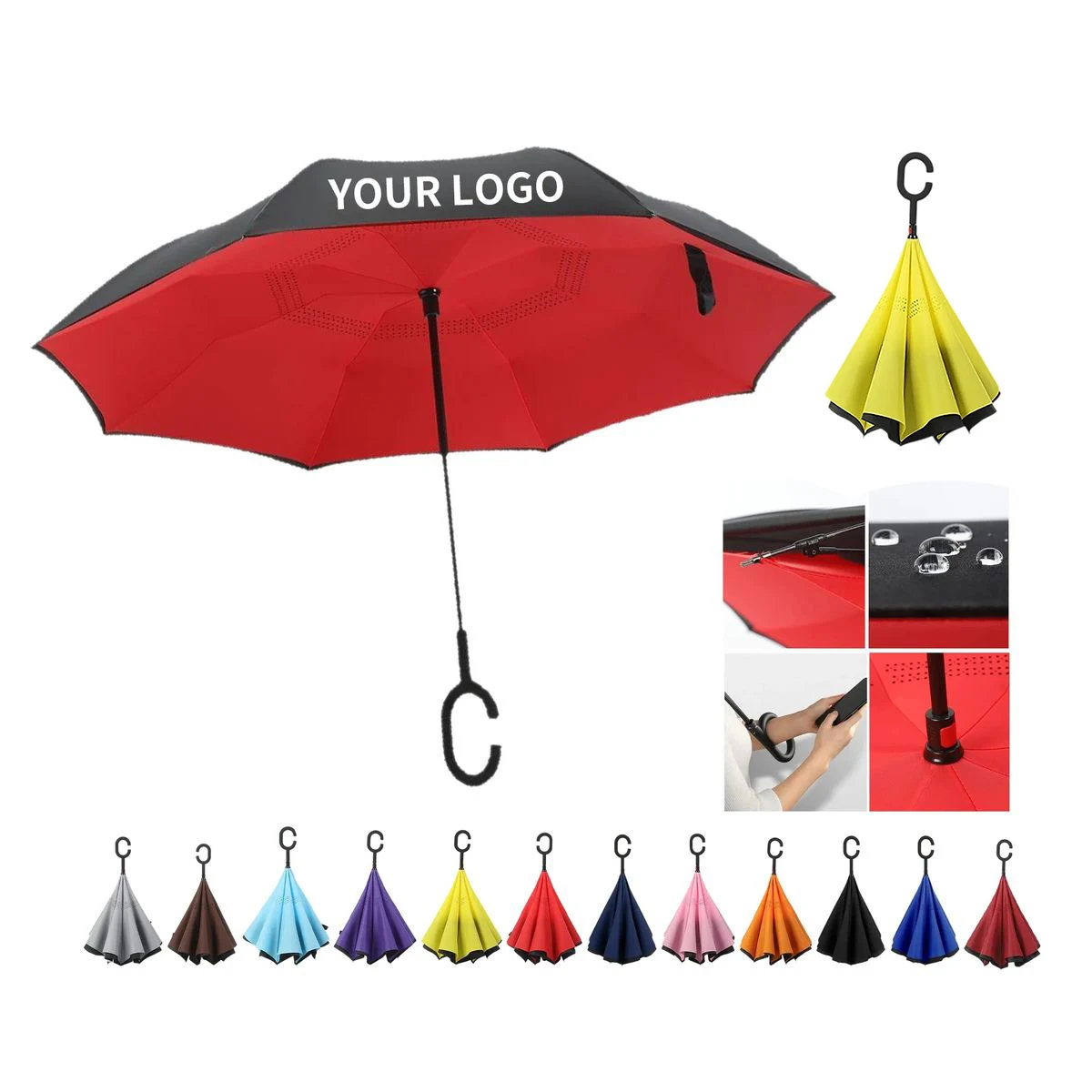 Upside Down Folding Umbrella for Rainy Weather 1