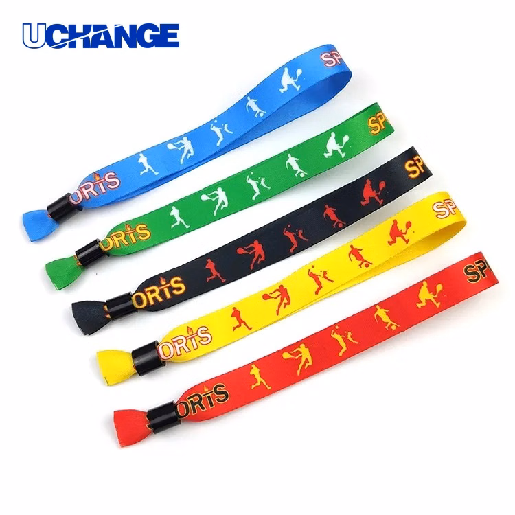 Polyester Sublimation Event Wristband One-Time Entry Control