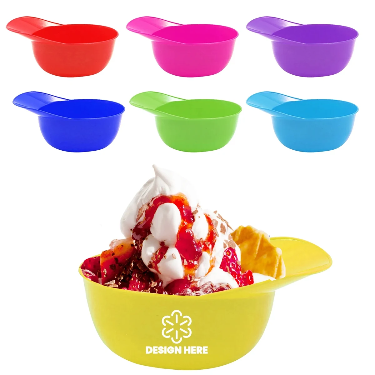 8oz Baseball Cap Ice Cream Bowl 1