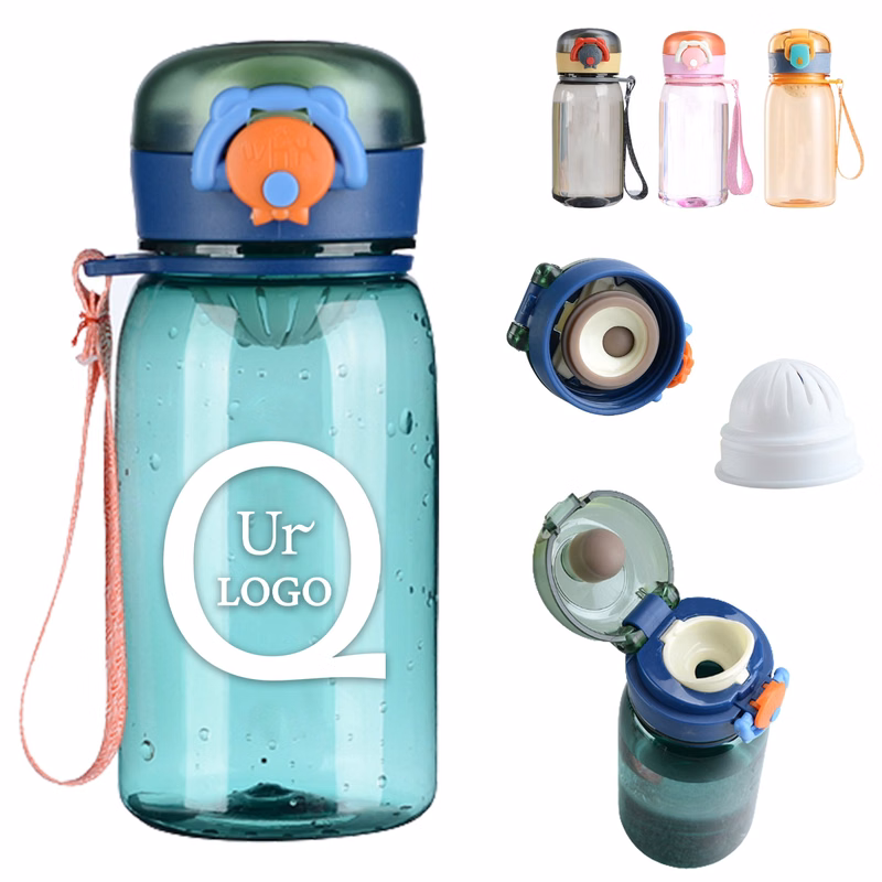 14Oz Water Bottle W/ Lanyard