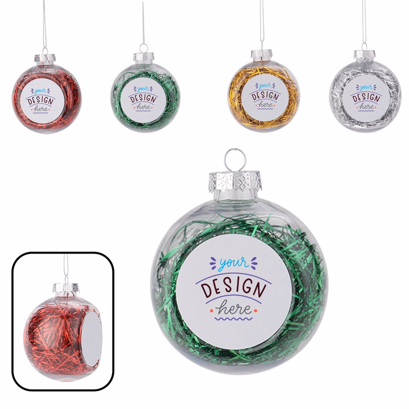 MOQ 20 PCS Plastic Christmas Ornaments