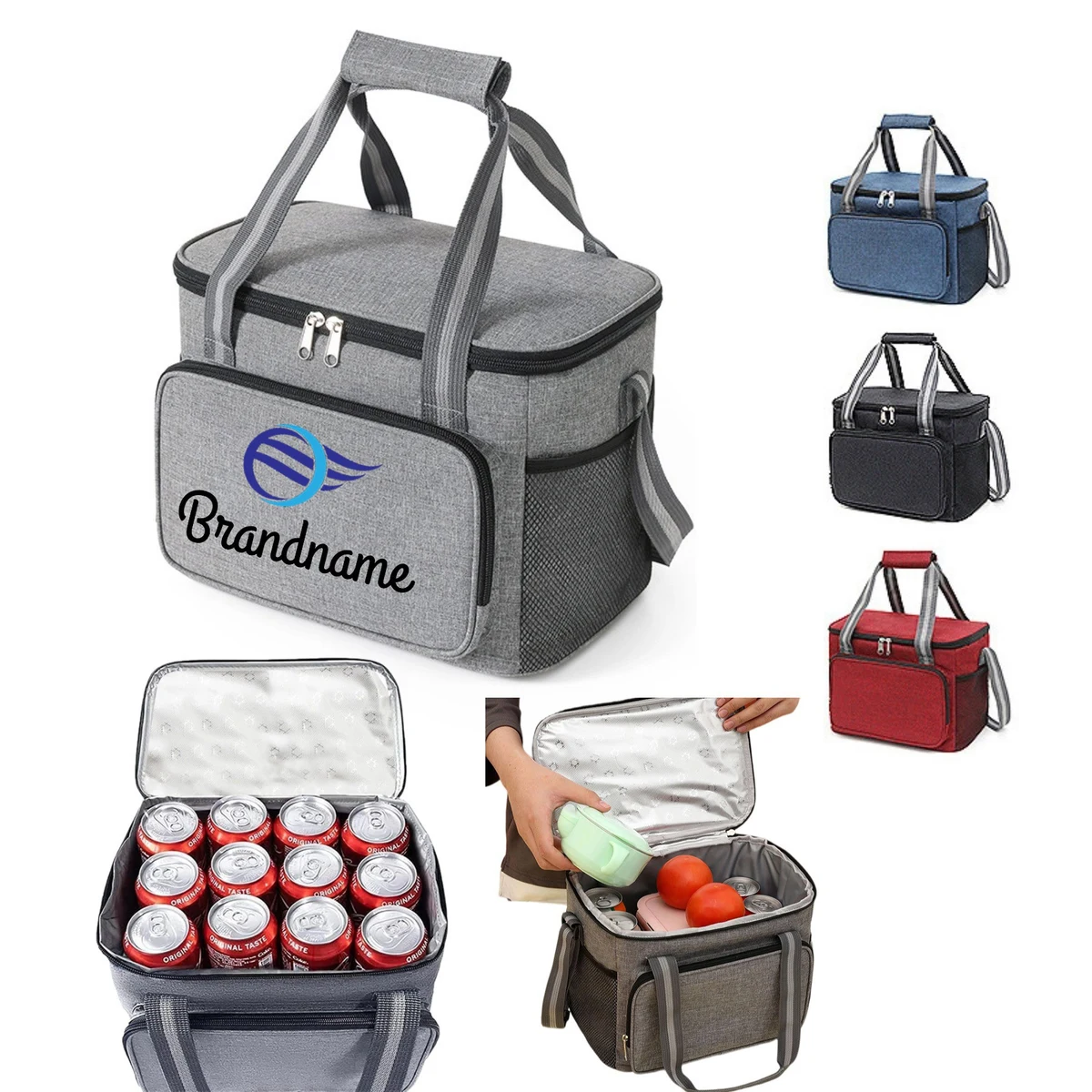 Full Color Insulated 12 Can Beverage Cooler Bag 1