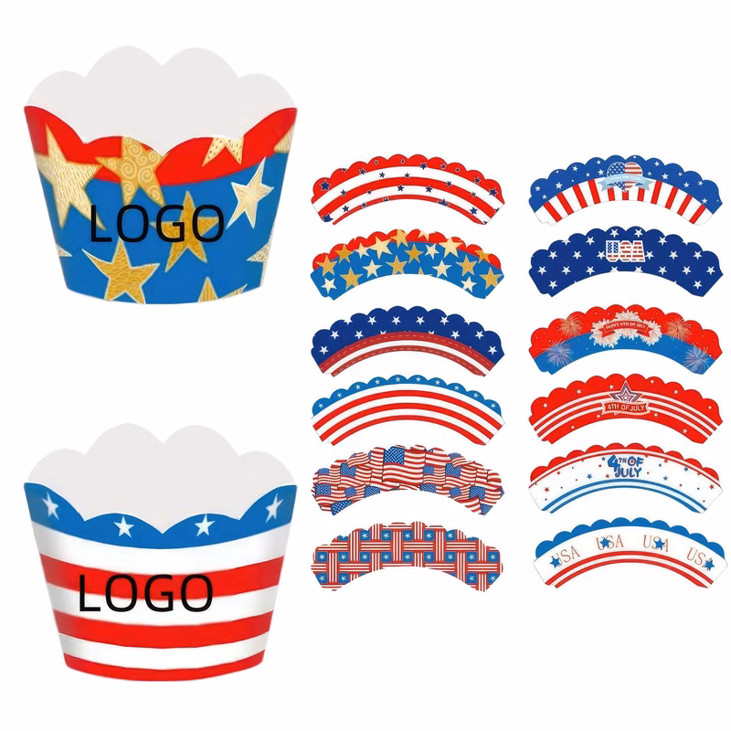 Fourth of July Cupcake Wrappers for Independence Day Party