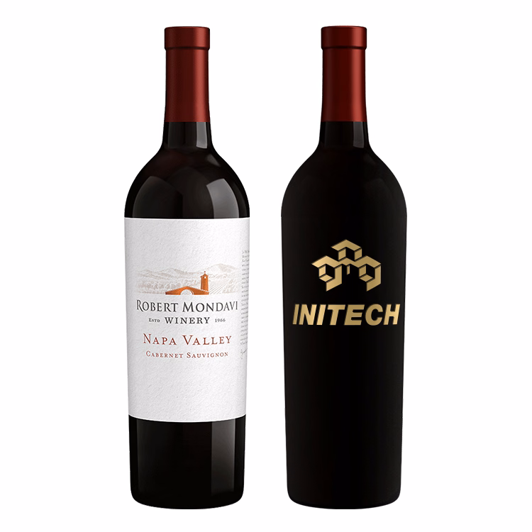 Etched Robert Mondavi Napa Valley Cabernet Red Wine Bottle