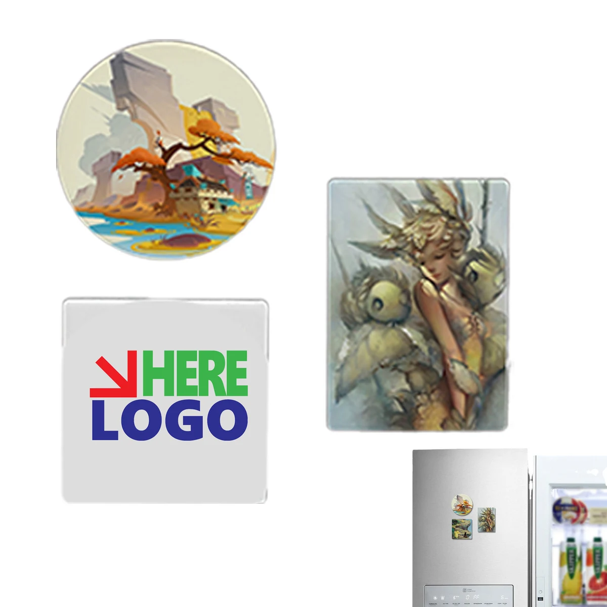 MOQ 20 Ceramic Magnet Blank Customization 1