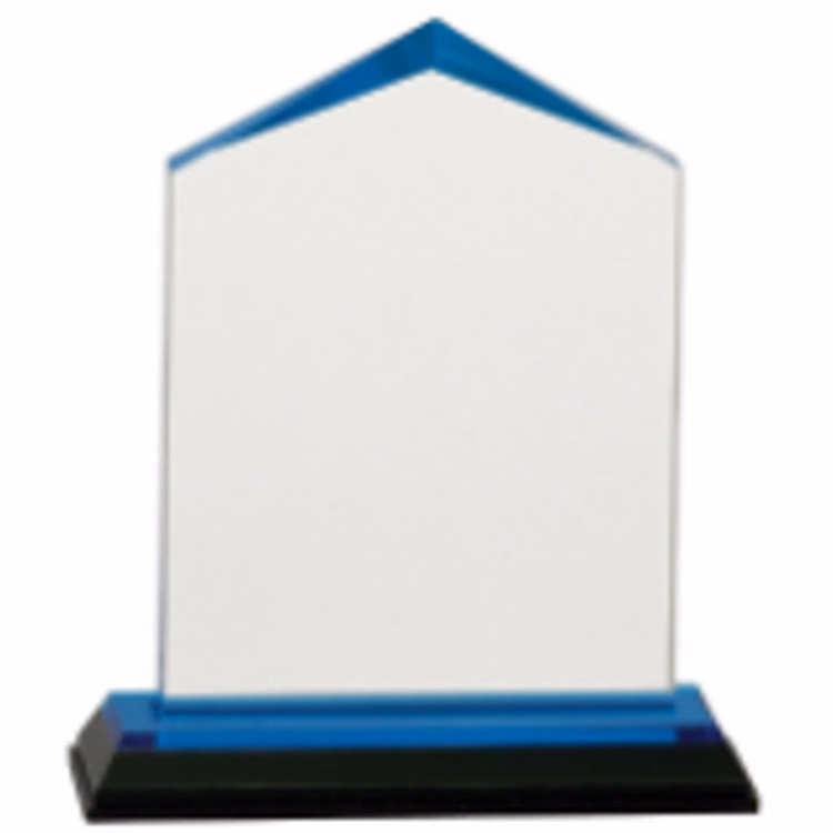 5.5" Blue Jewel Impress Acrylic Award
